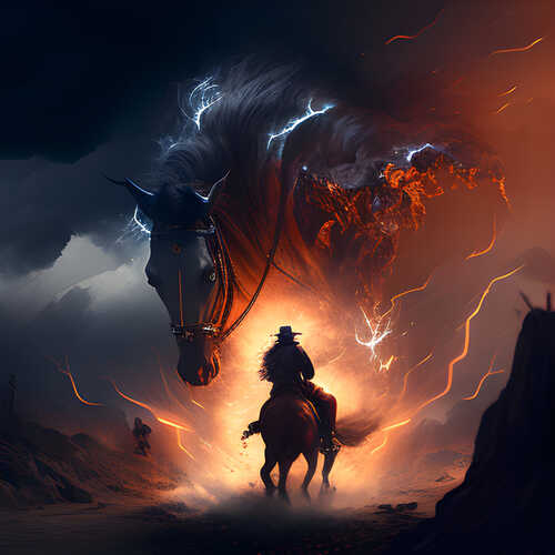 Bible Art - Horsemen of the Apocalypse
